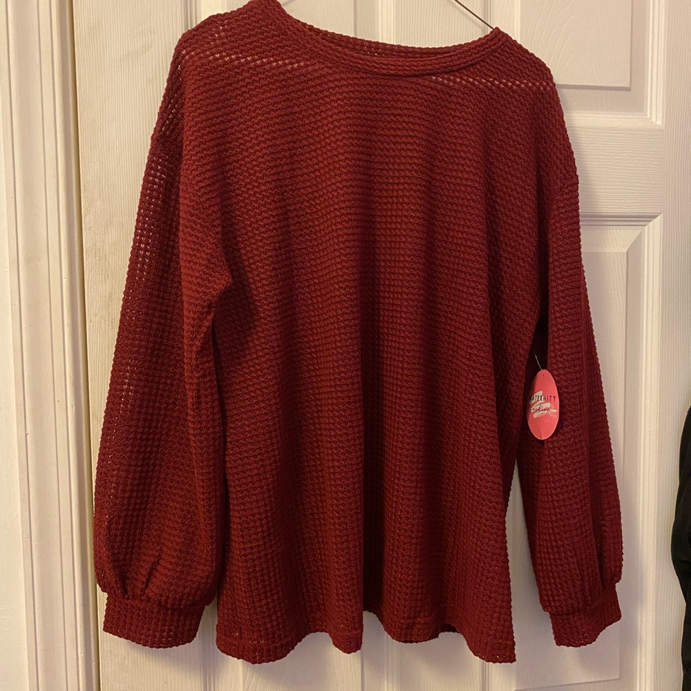 Knit maternity top
